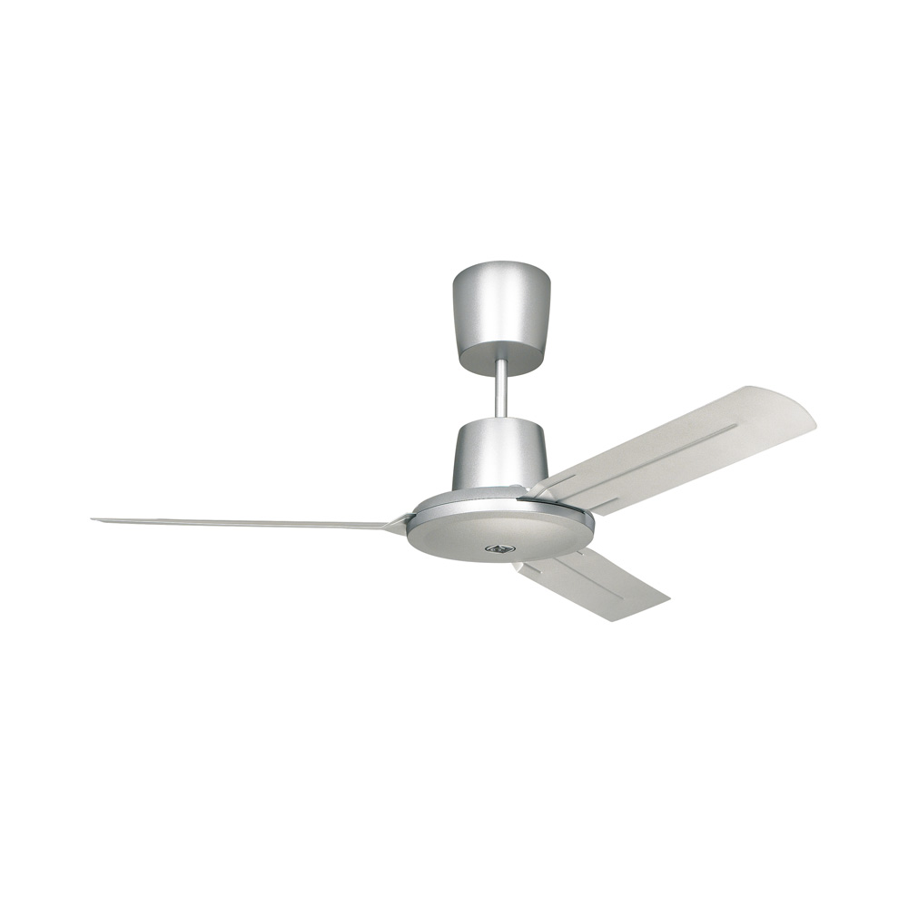 Hopea-kattotuuletin-120cm | Sisustusliike Portiikki Hopeanvärinen kattotuuletin