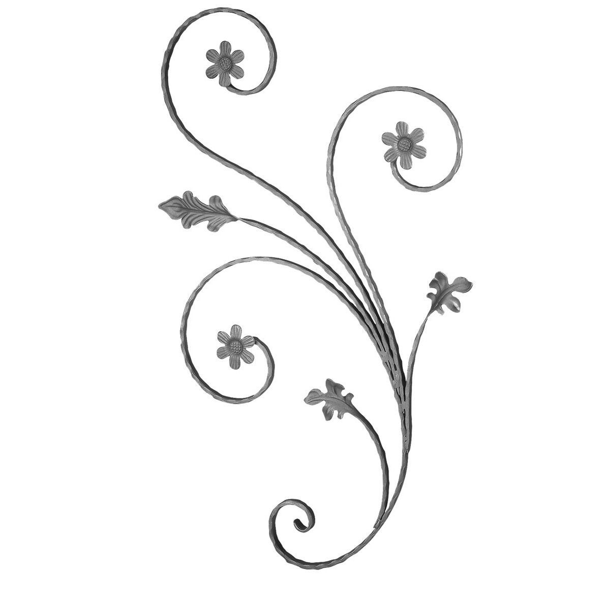 Iso-koriste-ulkoseinaan | Sisustusliike Portiikki Takorautaosa, takorautaosat, Iso koriste ulkoseinään, romanttinen sisustus, takorautainen seinäkoriste ulkoseinälle, takorautaornamentti