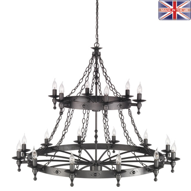 Suuri 2-kerroksinen taottu kruunu