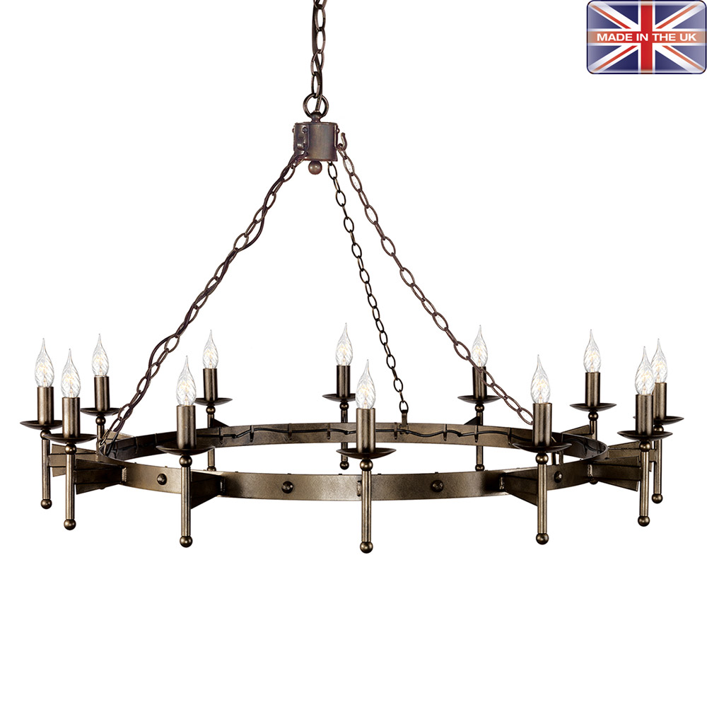 Iso rautavalaisin | Sisustusliike Portiikki Takorautainen kattokruunu