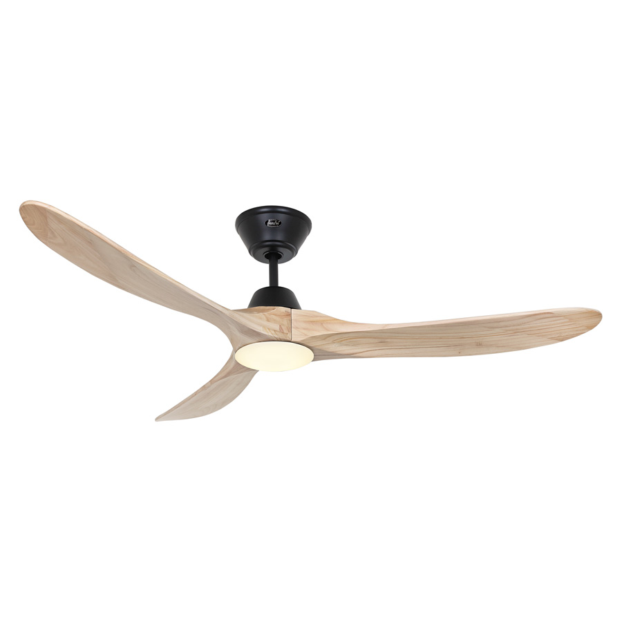 Kattotuuletin-led-valolla | Sisustusliike Portiikki Kattotuuletin himmennettävällä led lampulla.