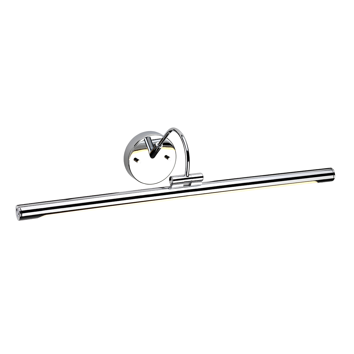 Levea valaisin taulun paalle kromi alton | Sisustusliike Portiikki Leveä tauluvalaisin