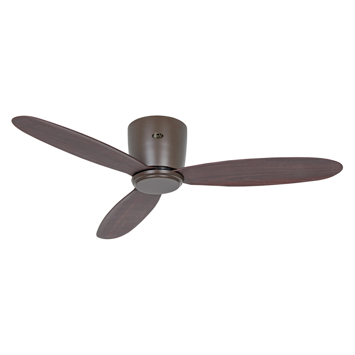 Pieni_kattotuuletin_matalaan_tilaan_ECOPLANOII112_antiikkipronssi_walnut_3 | Sisustusliike Portiikki Pieni ja hiljainen tuuletin kattoon, valo lisävarusteena.