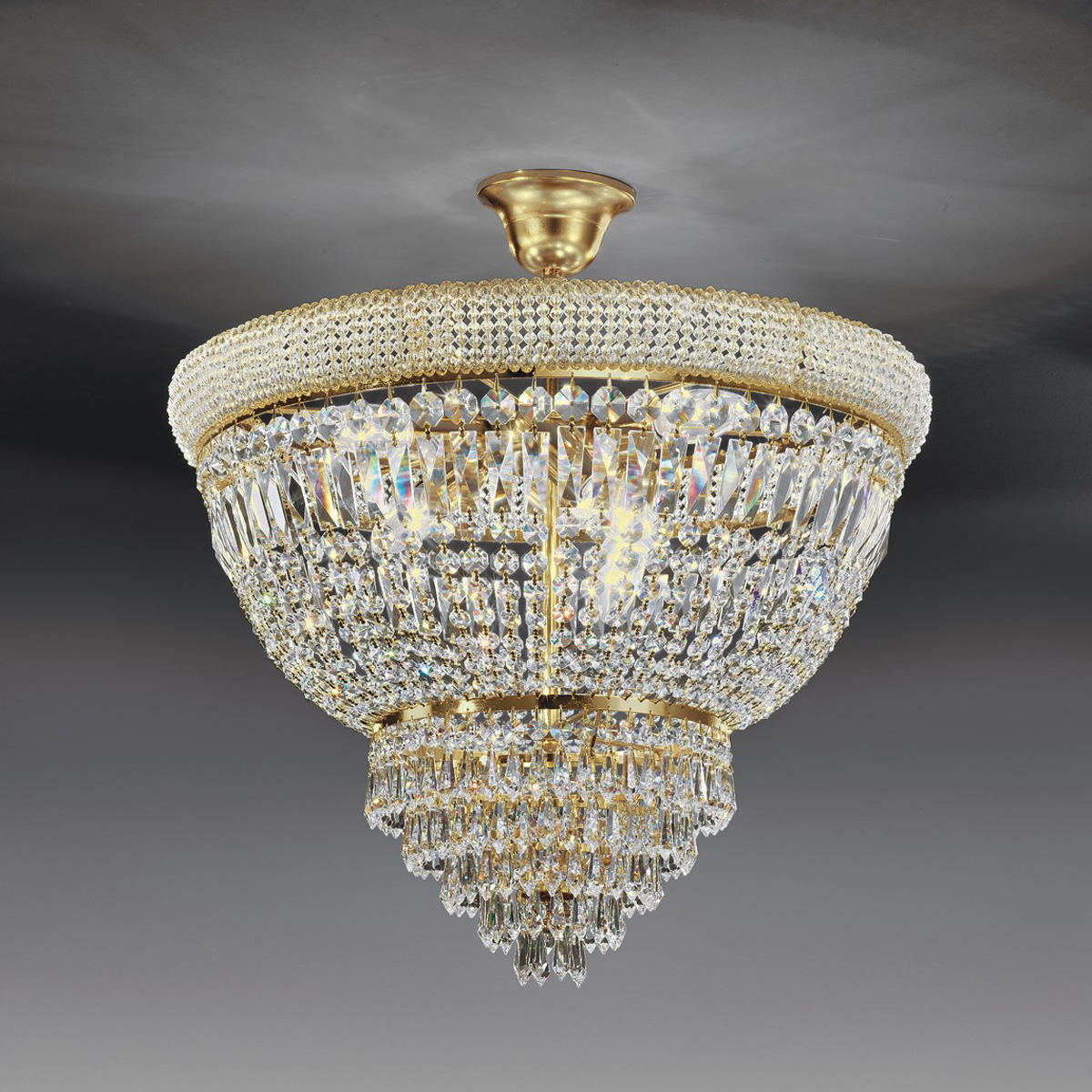 Plafondi kristalli Osaka 50-H55 | Sisustusliike Portiikki Kaunis ja ylellinen kristalliplafondi