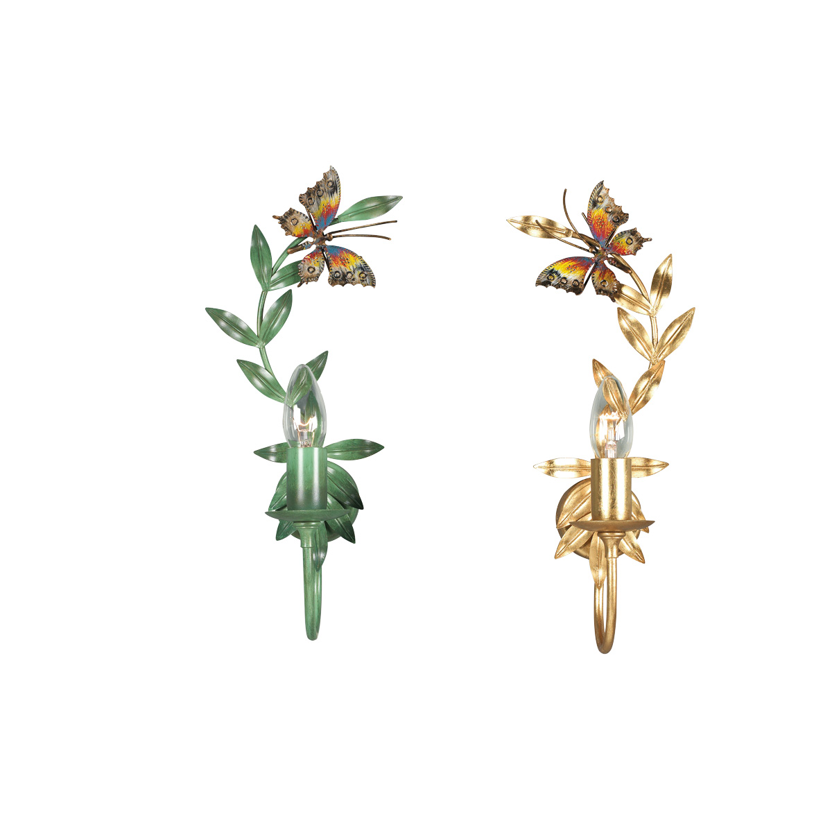 Seinalampetti-perhonen-NO114 | Sisustusliike Portiikki Seinälampetti perhosella, lampetti seinälle olohuoneeseen tai aulaan.