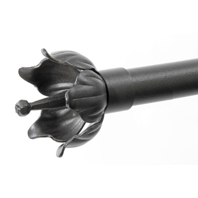 Verhotanko takorauta musta, myös kannakkeet ja verhorenkaat.