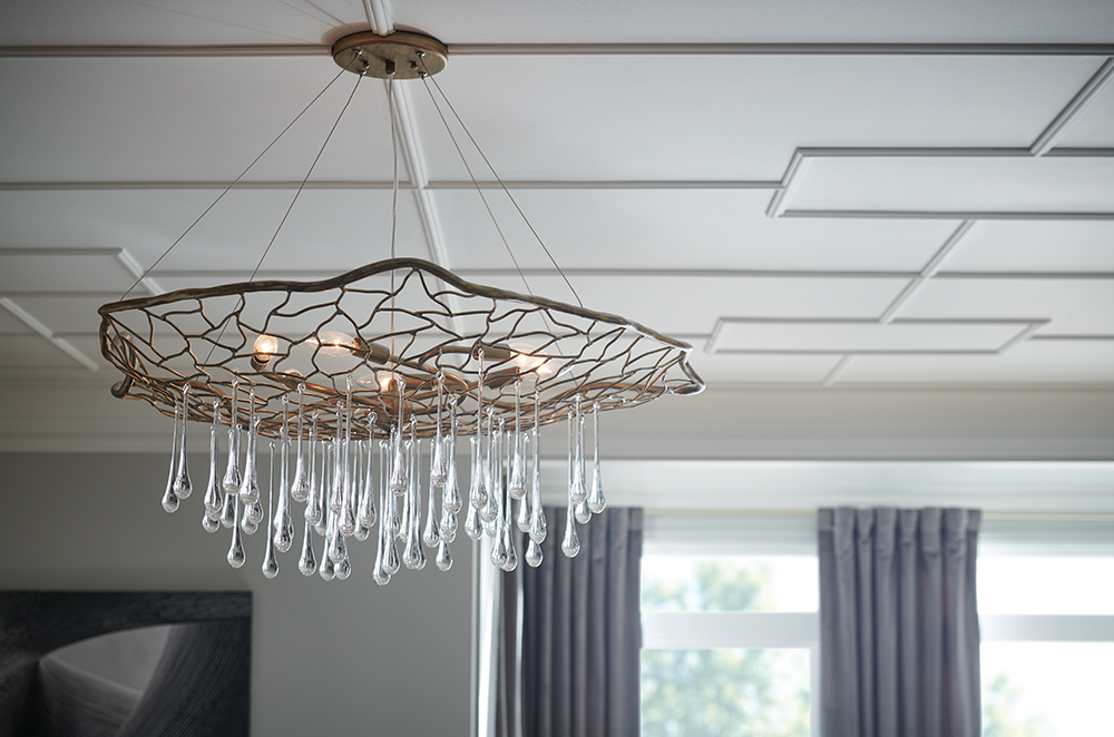 sisustusvalaisin lasipisaroilla | Sisustusliike Portiikki