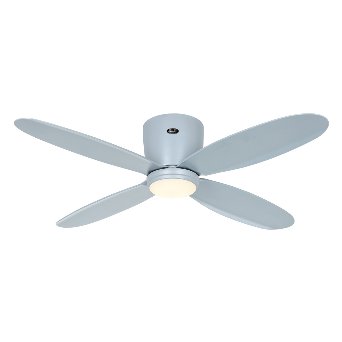 valoECOPLANOII112LG-LG_4_31 | Sisustusliike Portiikki Harmaa tuuletin valolla ja4lavalla.